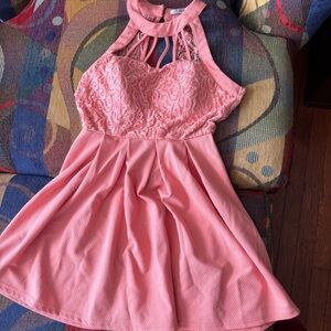 Cute Pink Dress Papaya | Soft Girl| Spring Dress | Size S